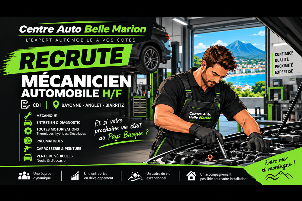 RECHERCHE MÉCANICIEN AUTOMOBILE H/F – CDI