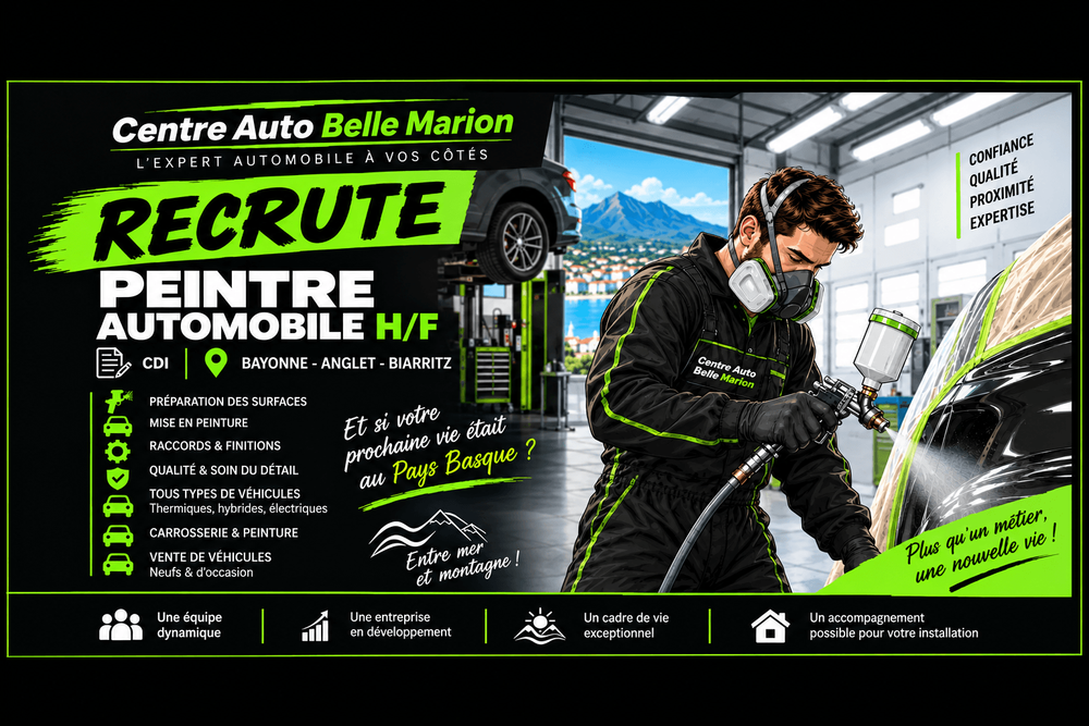 RECHERCHE PEINTRE AUTOMOBILE H/F – CDI