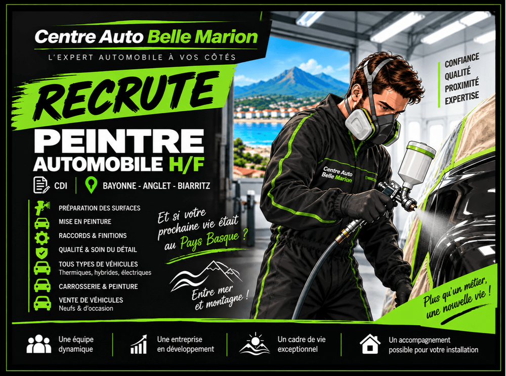 RECHERCHE PEINTRE AUTOMOBILE H/F – CDI